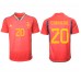 Cheap Spain Daniel Carvajal #20 Home Football Shirt World Cup 2022 Short Sleeve